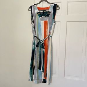 Striped Watercolor Dress by BCBG MaxAzria, size Medium